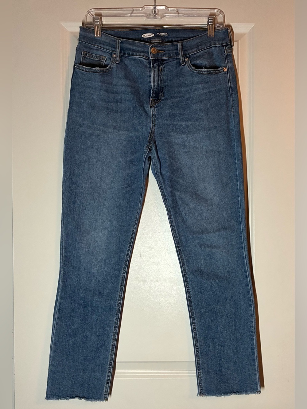 Old Navy The Power Jean aka The Perfect Straight Ankle Jeans Medium Wash Size 8